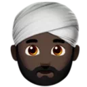 Man Wearing Turban: Dark Skin Tone