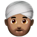 Man Wearing Turban: Medium Skin Tone