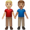 Men Holding Hands: Medium-Light Skin Tone, Medium Skin Tone