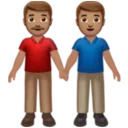 Men Holding Hands: Medium Skin Tone