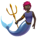 Merperson: Dark Skin Tone