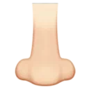 Nose: Light Skin Tone