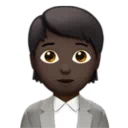 Office Worker: Dark Skin Tone