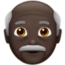 Old Man: Dark Skin Tone