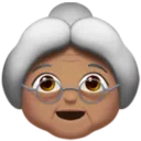 Old Woman: Medium Skin Tone