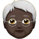 Older Person: Dark Skin Tone