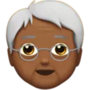 Older Person: Medium-Dark Skin Tone