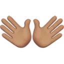 Open Hands: Medium Skin Tone