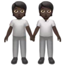 People Holding Hands: Dark Skin Tone