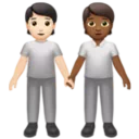 People Holding Hands: Light Skin Tone, Medium-Dark Skin Tone