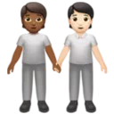 People Holding Hands: Medium-Dark Skin Tone, Light Skin Tone