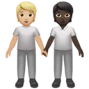 People Holding Hands: Medium-Light Skin Tone, Dark Skin Tone