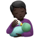 Person Feeding Baby: Dark Skin Tone