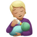 Person Feeding Baby: Medium-Light Skin Tone