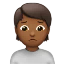 Person Frowning: Medium-Dark Skin Tone