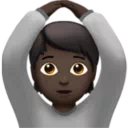 Person Gesturing OK: Dark Skin Tone