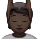 Person Getting Massage: Dark Skin Tone