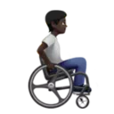 Person in Manual Wheelchair Facing Right: Dark Skin Tone