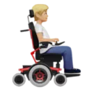 Person in Motorized Wheelchair Facing Right: Medium-Light Skin Tone