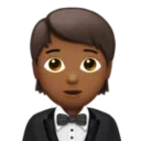 Person in Tuxedo: Medium-Dark Skin Tone