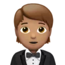 Person in Tuxedo: Medium Skin Tone