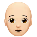 Person: Light Skin Tone, Bald