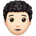 Person: Light Skin Tone, Curly Hair