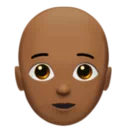 Person: Medium-Dark Skin Tone, Bald