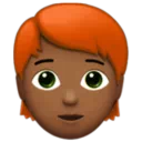 Person: Medium-Dark Skin Tone, Red Hair