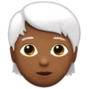 Person: Medium-Dark Skin Tone, White Hair