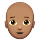 Person: Medium Skin Tone, Bald