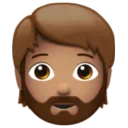 Person: Medium Skin Tone, Beard