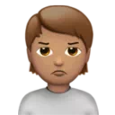 Person Pouting: Medium Skin Tone