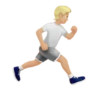 Person Running Facing Right: Medium-Light Skin Tone