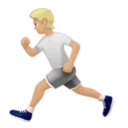 Person Running: Medium-Light Skin Tone