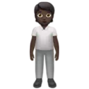 Person Standing: Dark Skin Tone