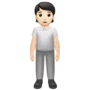 Person Standing: Light Skin Tone