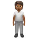 Person Standing: Medium-Dark Skin Tone