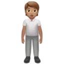 Person Standing: Medium Skin Tone