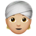 Person Wearing Turban: Medium-Light Skin Tone