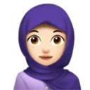 Woman with Headscarf: Light Skin Tone