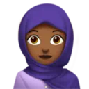 Woman with Headscarf: Medium-Dark Skin Tone