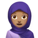 Woman with Headscarf: Medium Skin Tone