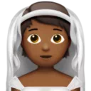 Person with Veil: Medium-Dark Skin Tone
