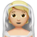 Person with Veil: Medium-Light Skin Tone