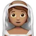 Person with Veil: Medium Skin Tone