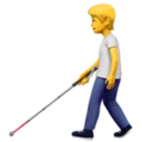 Person with White Cane