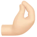 손가락 꼬집음: 밝은 피부 톤
