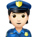 Police Officer: Light Skin Tone