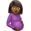 Pregnant Woman: Medium-Dark Skin Tone